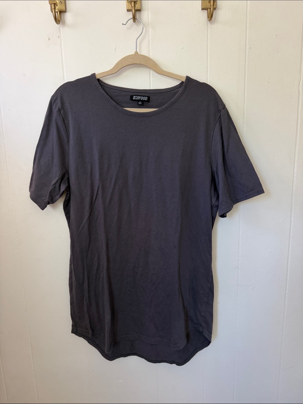 Men's Short-Sleeve Crewneck Tee in Charcoal by ZENWOOD